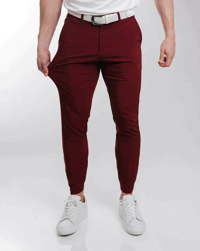 James™ | Slim Fit Joggingbroek met enkelritsen