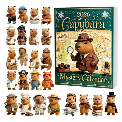 Capybara Adventskalender 2026 - 24 Acryl Hangers voor de Kerstboom
