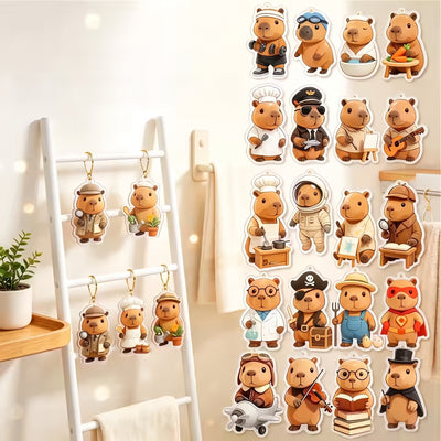 Capybara Adventskalender 2026 – 24 Acryl Hangers voor de Kerstboom (6)