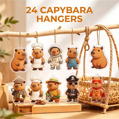 Capybara Adventskalender 2026 – 24 Acryl Hangers voor de Kerstboom (7)