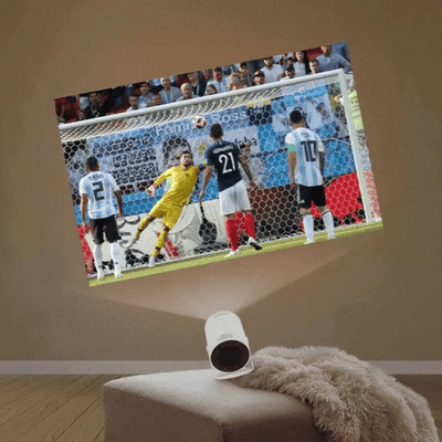 360° Smart Projector PRO Ultra HD Thuisbios - Draagbare Smart Beamer - CineVision
