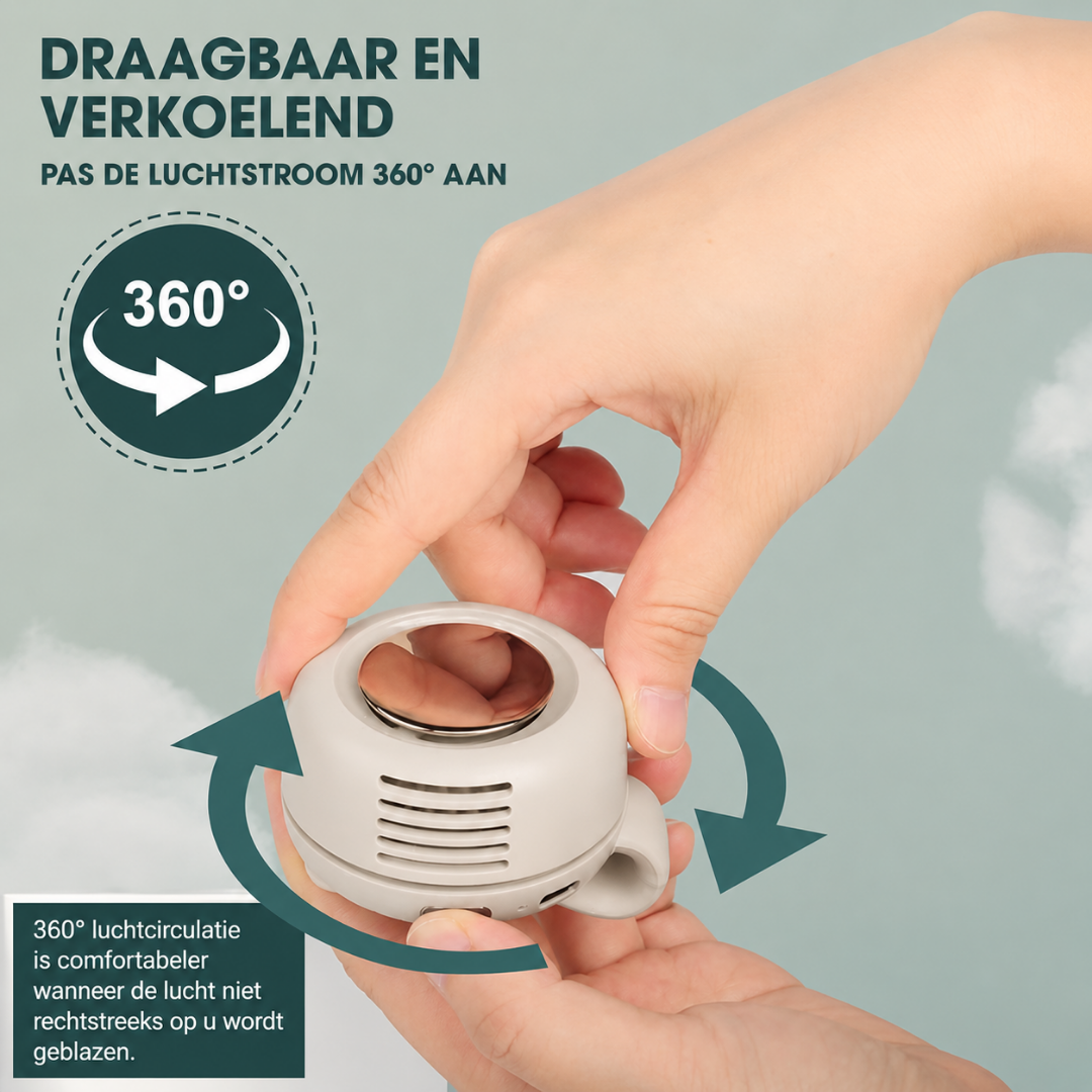 CoolClip™ – Draagbare Ventilator met Klem