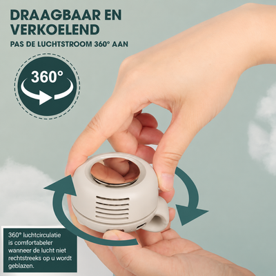 CoolClip™ – Draagbare Ventilator met Klem