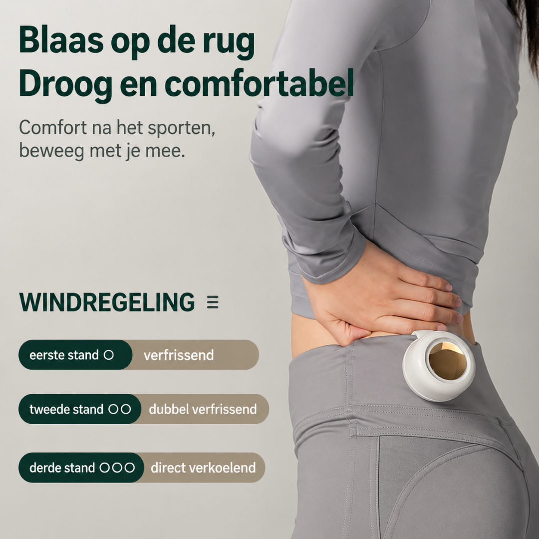 CoolClip™ – Draagbare Ventilator met Klem