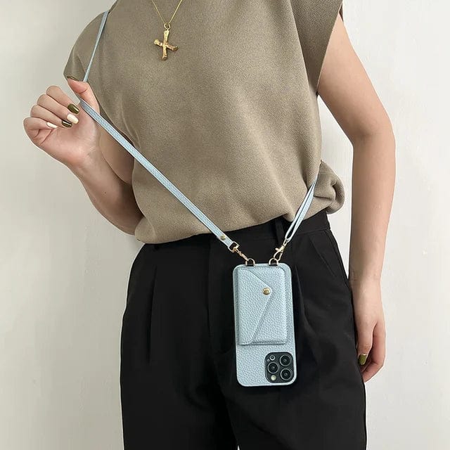 Crossbody Telefoonhoesje - Luxe Telefoonhoes met Pasjeshouder - Velunique