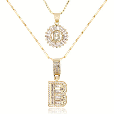 GemLetter Ketting - Initiaal Hanger met Luxe Glans
