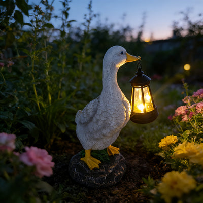 Solar Eend - Decoratieve Tuinlamp Op Zonne-Energie