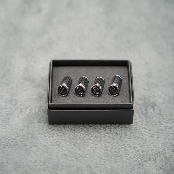 Capuchons de valve de pneu en fibre de carbone – Kit de protection de roue étanche