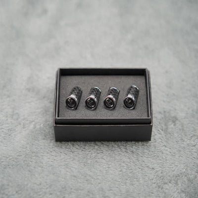 Capuchons de valve de pneu en fibre de carbone – Kit de protection de roue étanche