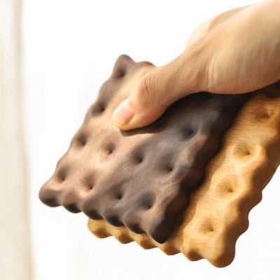 Onderzetters - Natuurlijk Hout Koekjes Design