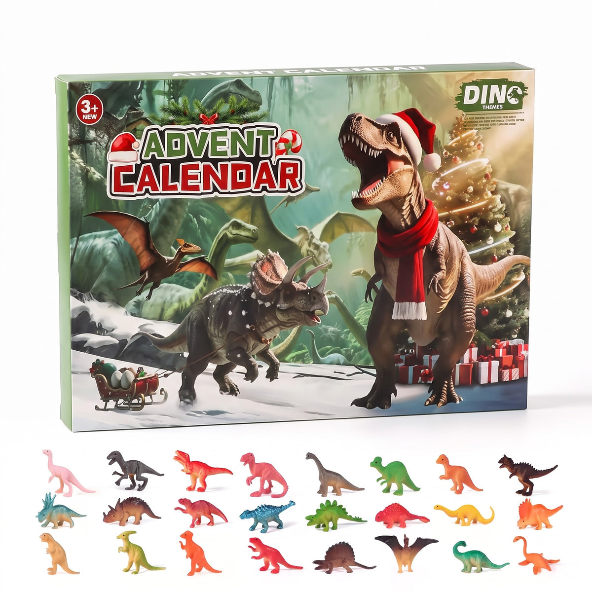 Dino Adventskalender – 24 Dinosaurusfiguren om af te Tellen naar Kerst (3)