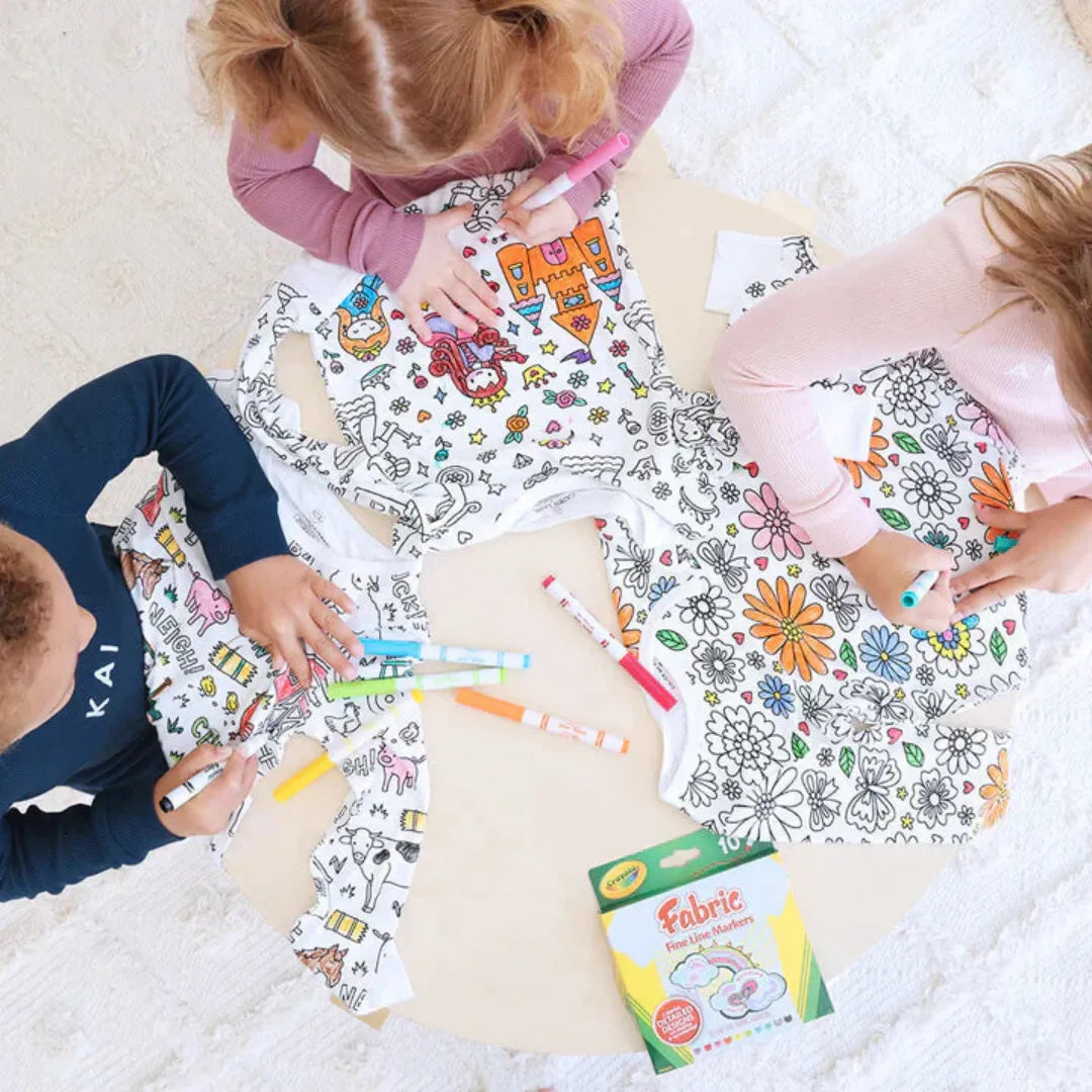 Pyjama à colorier - Pyjama créatif pour enfants à colorier soi-même | DreamDoodle