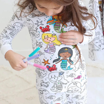 Pyjama à colorier - Pyjama créatif pour enfants à colorier soi-même | DreamDoodle