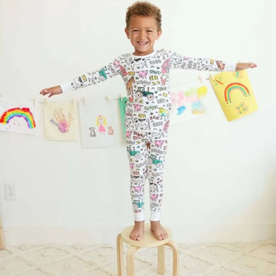 Pyjama à colorier - Pyjama créatif pour enfants à colorier soi-même | DreamDoodle