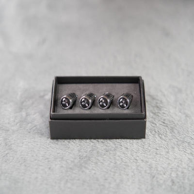 Capuchons de valve de pneu en fibre de carbone – Kit de protection de roue étanche