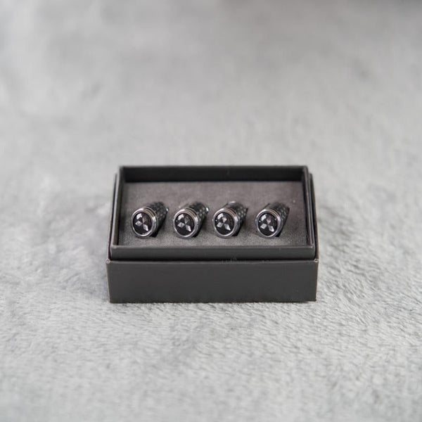 Capuchons de valve de pneu en fibre de carbone – Kit de protection de roue étanche
