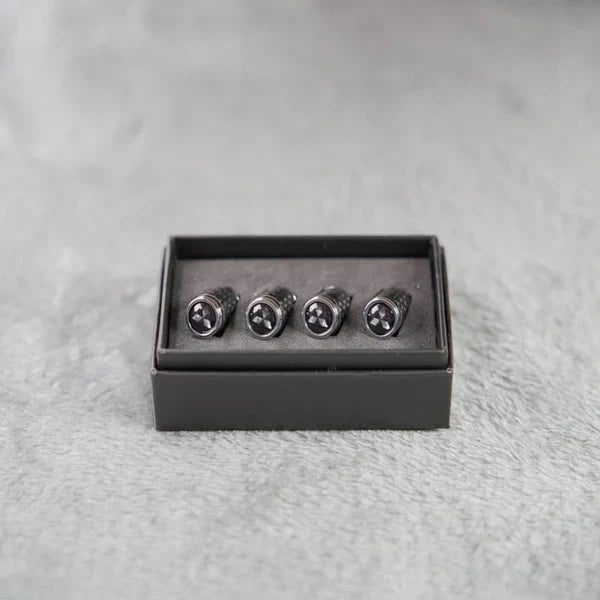 Capuchons de valve de pneu en fibre de carbone – Kit de protection de roue étanche