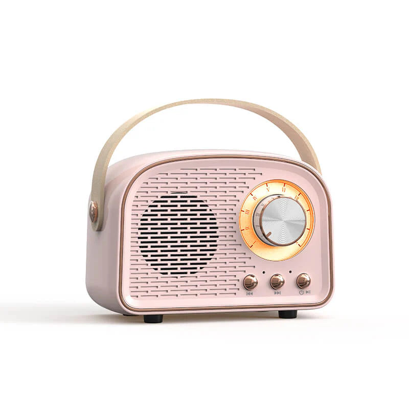 Bluetooth Speaker - Retro Draadloze Speaker met FM Radio - Soundiva