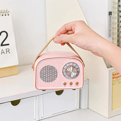 Bluetooth Speaker - Retro Draadloze Speaker met FM Radio - Soundiva