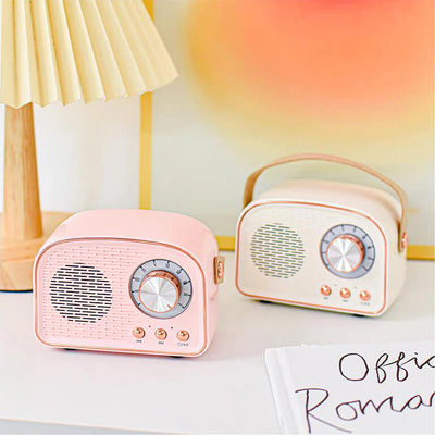 Bluetooth Speaker - Retro Draadloze Speaker met FM Radio - Soundiva