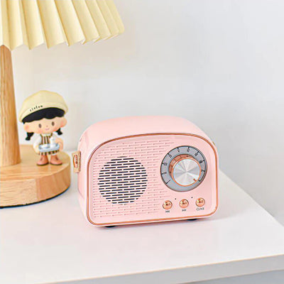 Bluetooth Speaker - Retro Draadloze Speaker met FM Radio - Soundiva