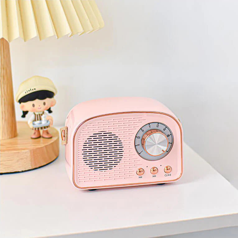 Bluetooth Speaker - Retro Draadloze Speaker met FM Radio - Soundiva