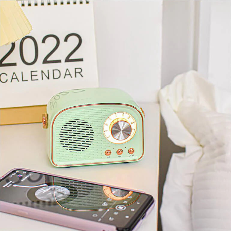 Bluetooth Speaker - Retro Draadloze Speaker met FM Radio - Soundiva