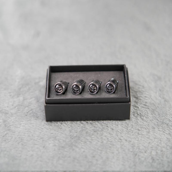 Capuchons de valve de pneu en fibre de carbone – Kit de protection de roue étanche