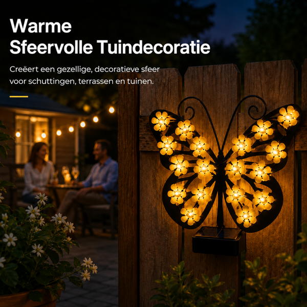 FlutterBloom™ – Solarbetriebene Schmetterlingslampe für Garten und Terrasse