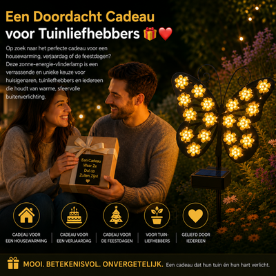 FlutterBloom™ – Zonne-energie Vlinderlamp voor Tuin en Terras
