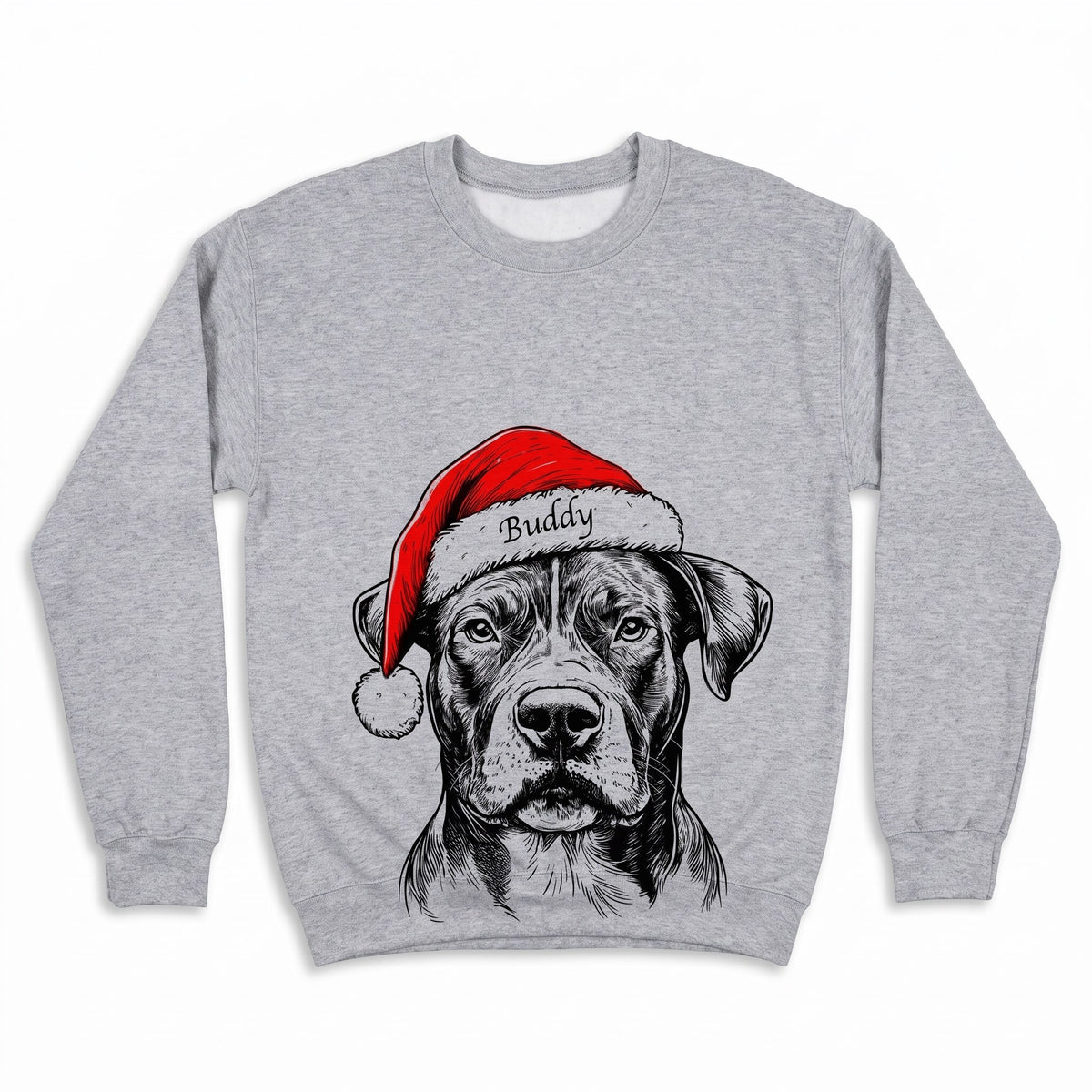 Gepersonaliseerde Kersttrui met Huisdier - Eigen Foto en Naam
