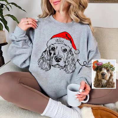 Gepersonaliseerde Kersttrui met Huisdier – Eigen Foto en Naam (6)