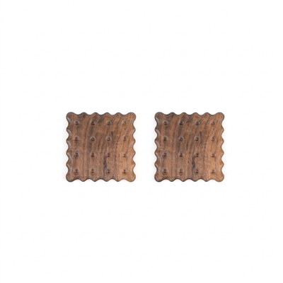 Onderzetters - Natuurlijk Hout Koekjes Design