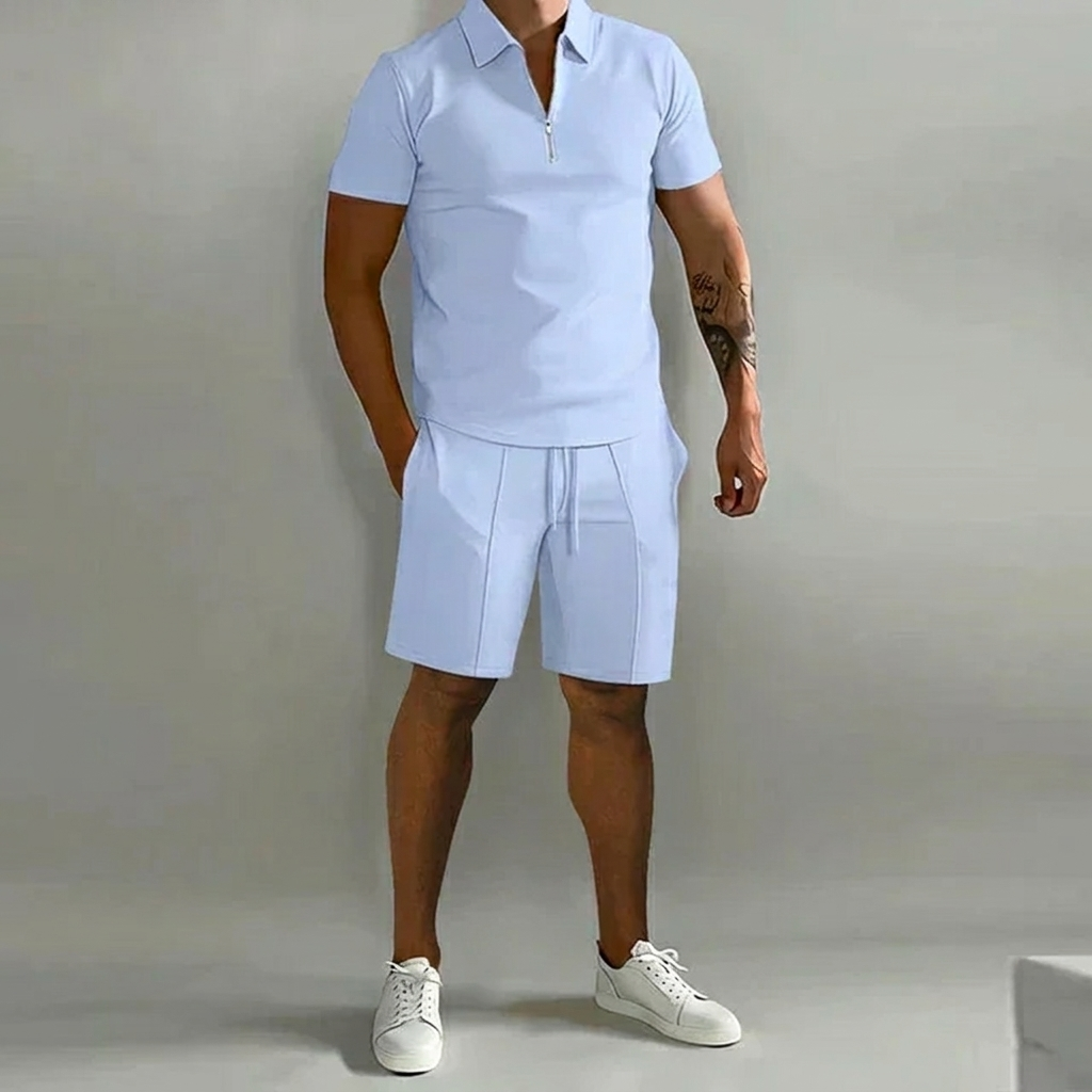 Zomer set voor mannen - polo met korte broek
