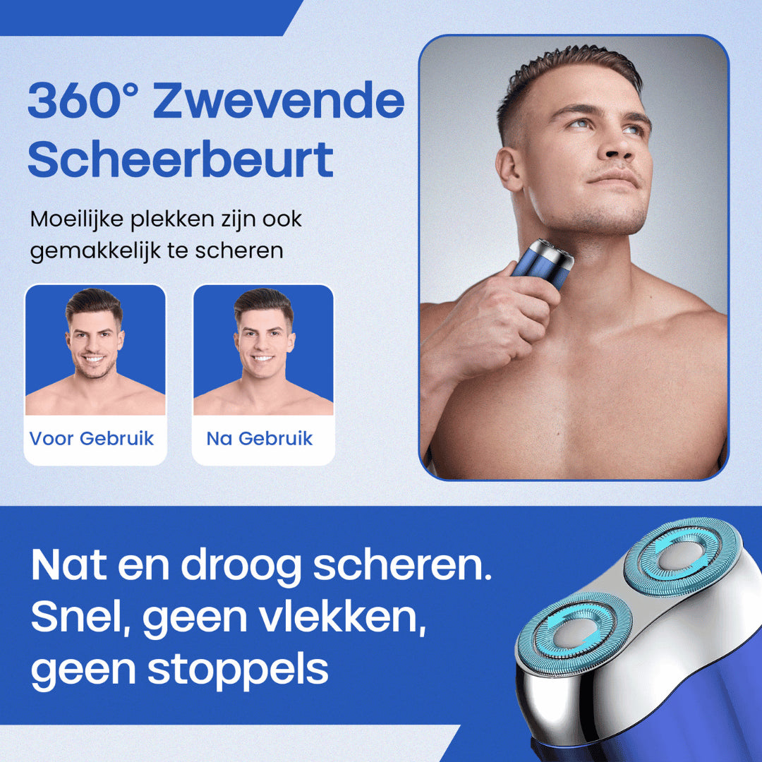 Tête de rasage double de rechange pour TurboShave