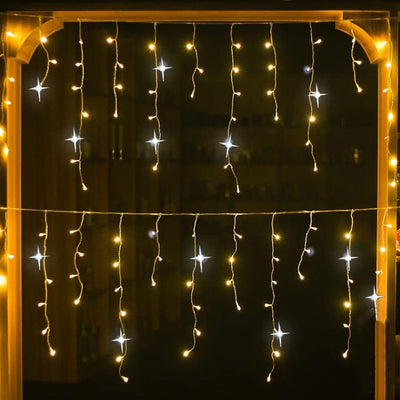 IJspegelverlichting – 4 Meter Warm Wit met Flitsende LED's en Dimfunctie (3)