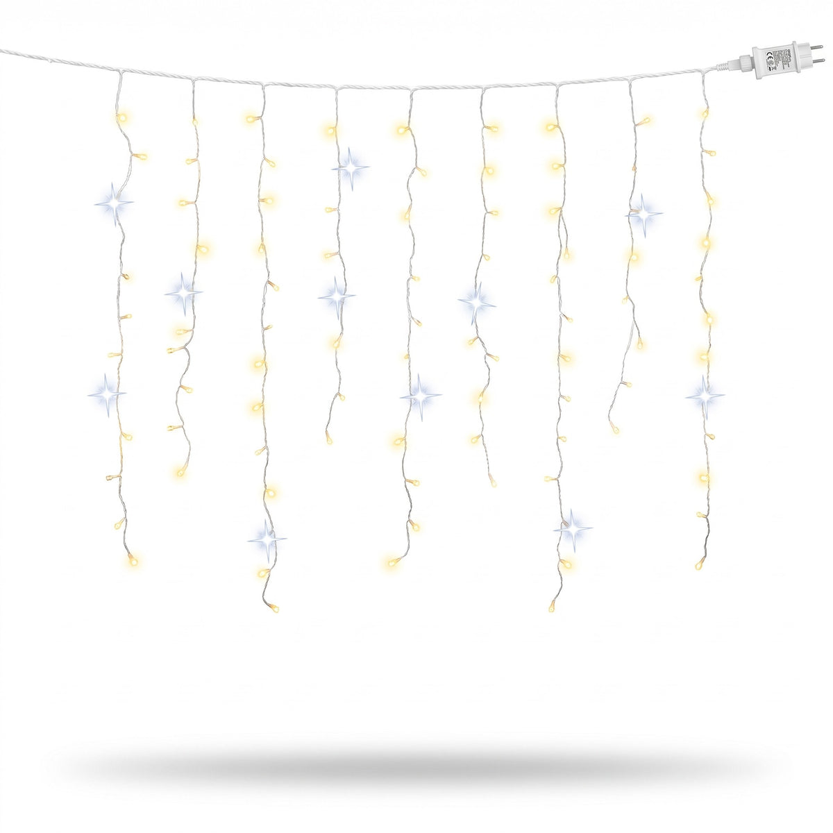 IJspegelverlichting – 4 Meter Warm Wit met Flitsende LED's en Dimfunctie (6)