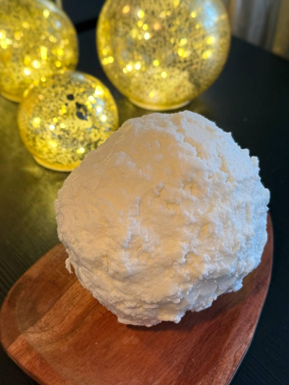 Handmade Spiral Soy Wax Candle: Hypnotic Orb with Gold Flakes