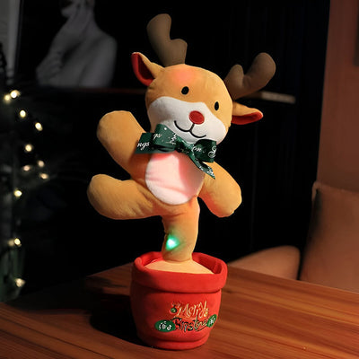 Interactieve Knuffel – Pratende en Dansende Kerstknuffel met Licht en Muziek (5)