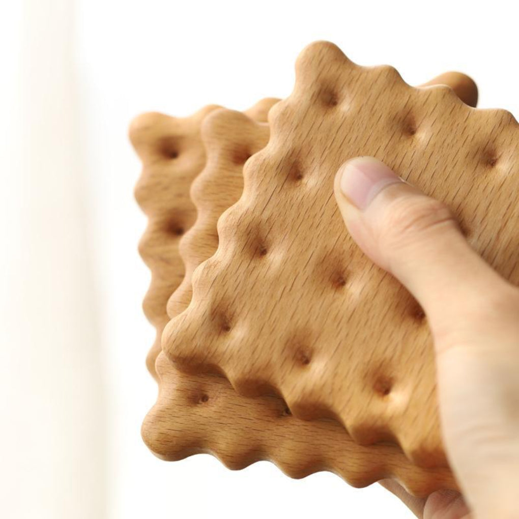 Onderzetters - Natuurlijk Hout Koekjes Design