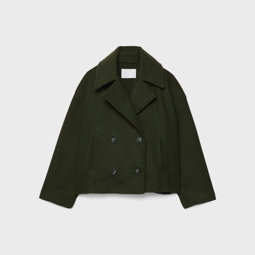 Velmira - Veste courte croisée pour femme pour l'automne et l'hiver