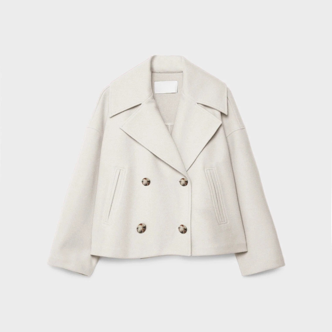 Velmira - Veste courte croisée pour femme pour l'automne et l'hiver