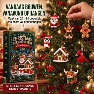 Kerst Adventskalender – 24 Mini Kerstfiguren van Bouwsteentjes (4)