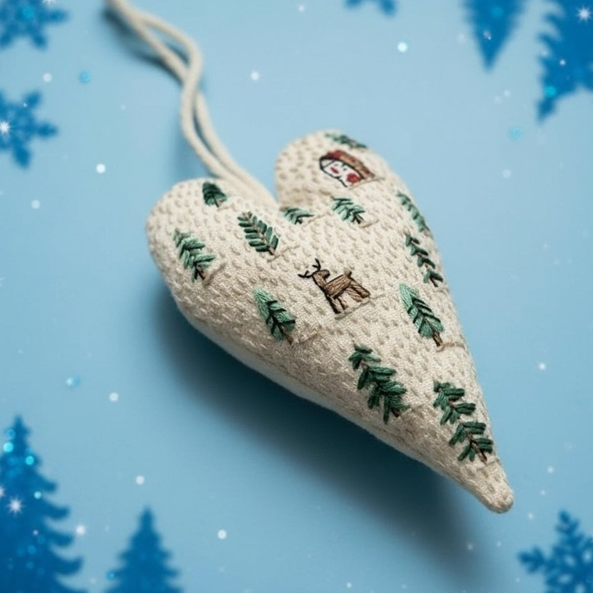 Kerst Borduurpakket Winterbos