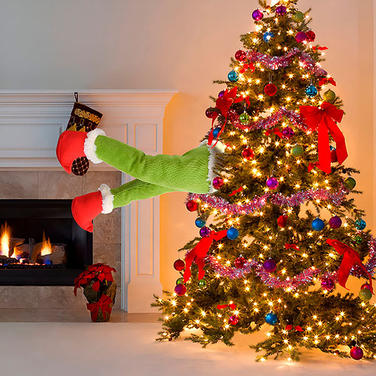 Kerst Elf Beentjes – Buigbare Elfenbeentjes voor Kerstboom, Krans of Deur (4)