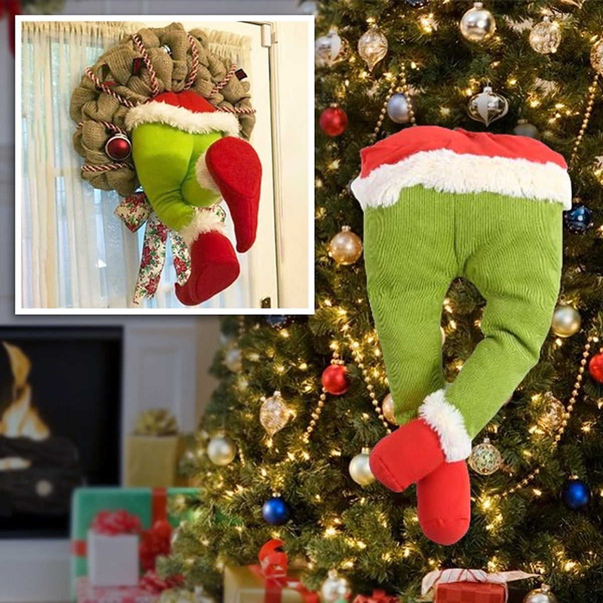 Kerst Elf Beentjes – Buigbare Elfenbeentjes voor Kerstboom, Krans of Deur (6)