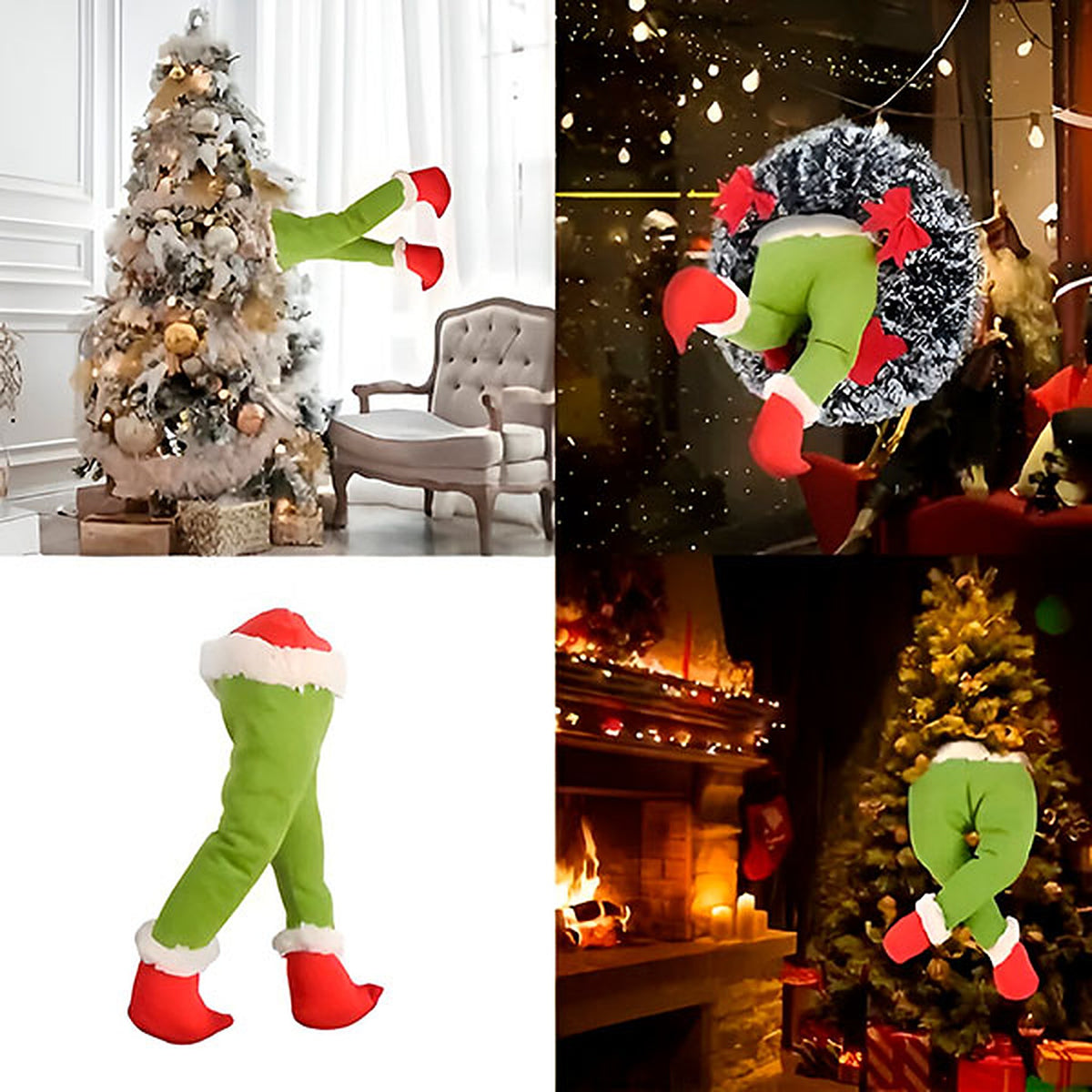 Kerst Elf Beentjes – Buigbare Elfenbeentjes voor Kerstboom, Krans of Deur (8)
