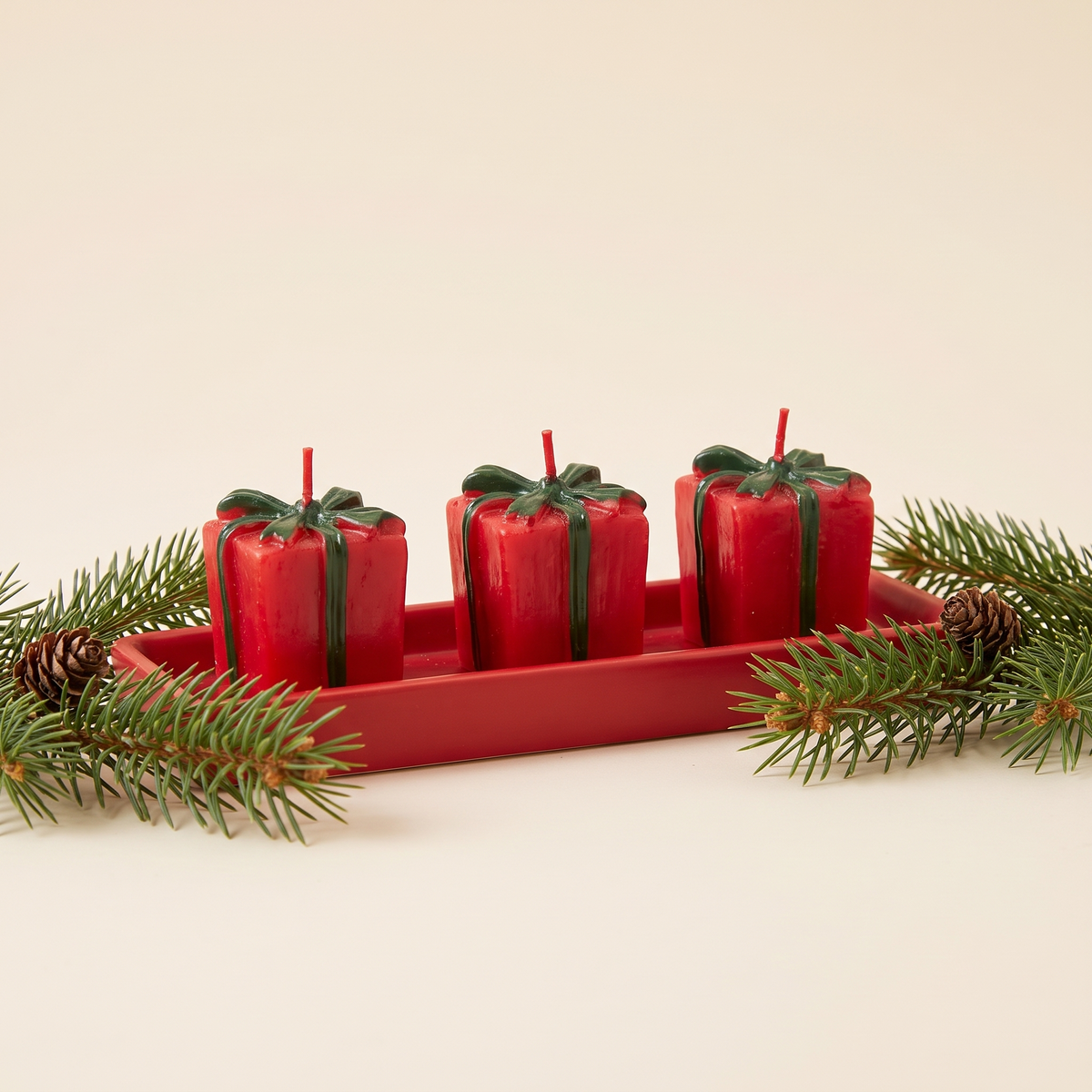 Kerst Kaarsen Set Cadeautje
