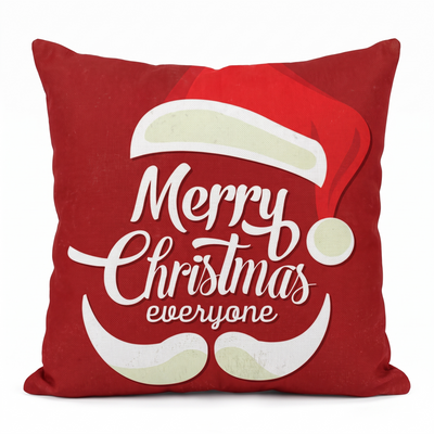 Kerst Kussenhoes – Rode Sierkussenhoes 45x45 cm met Kerstprint (6)