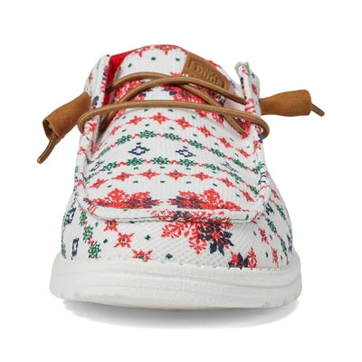 Kerst Schoenen – Gevoerde Instappers Dames met Noors Wintermotief (5)